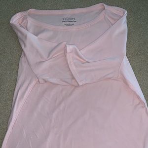 Talbots, pale pink, short sleeve t-shirt. Stretch.